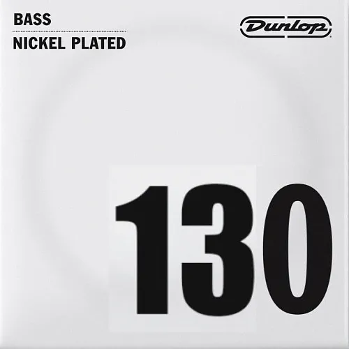 Dunlop DBN130 Отдельная струна для бас-гитары, никелированная, .130.