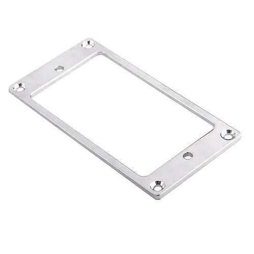 Musiclily MX0643-2 Рамка звукоснимателя, прямая, хром, 2 шт.